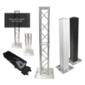 ProX Flex Tower Totem Package w/Soft Carrying Bag, Adjustable 3.3'H - 6.6'H